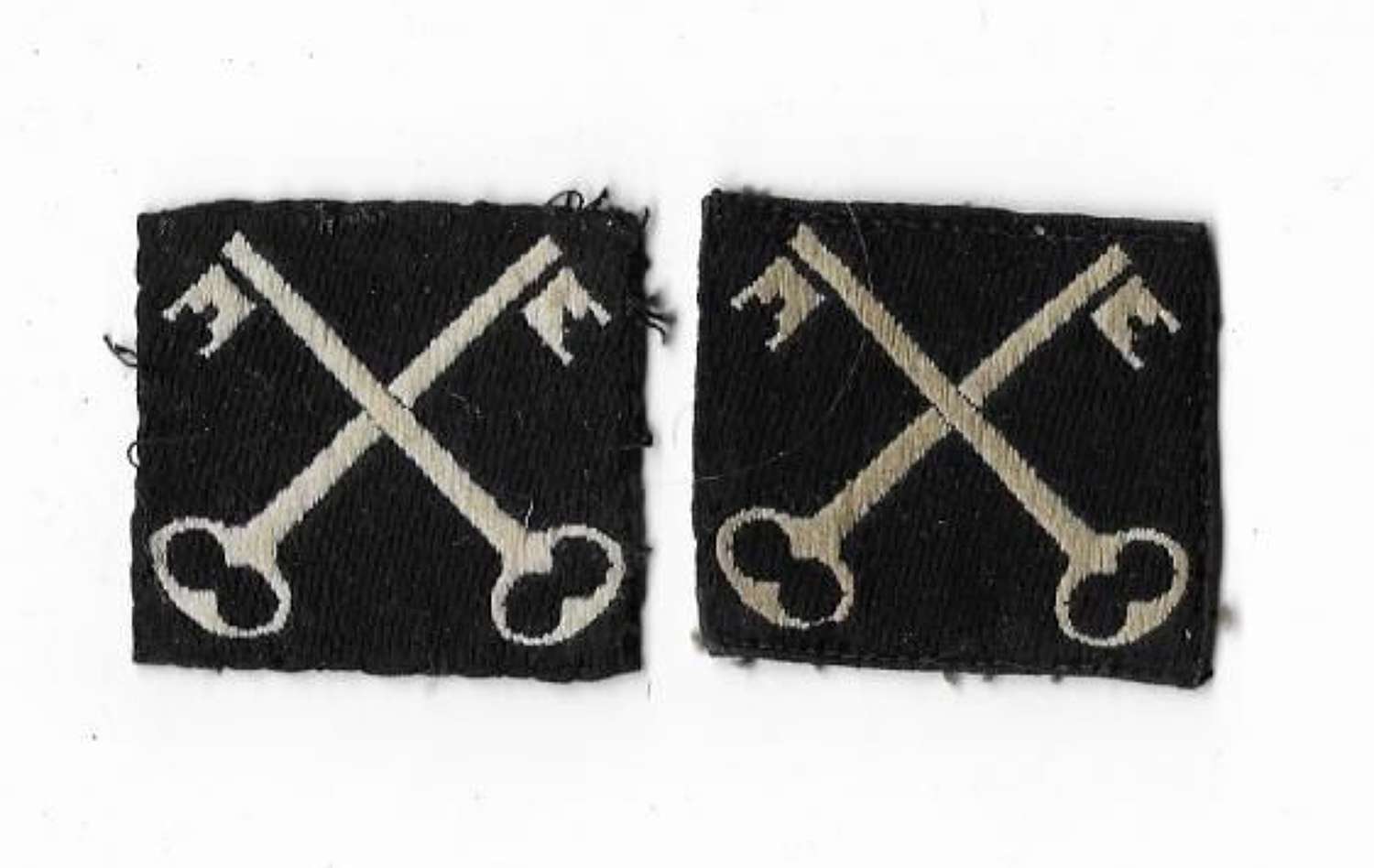 Original WW2 Second Infantry Division Embroidered Formation Flashes