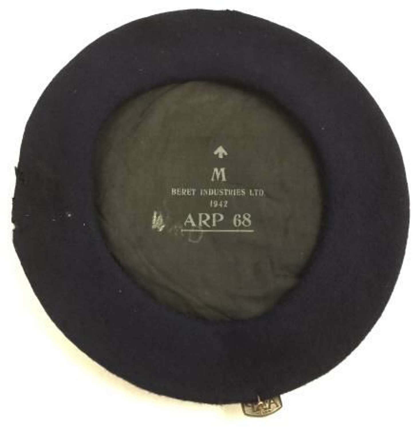 Orignal 1942 Dated ARP 68 Beret + Badge