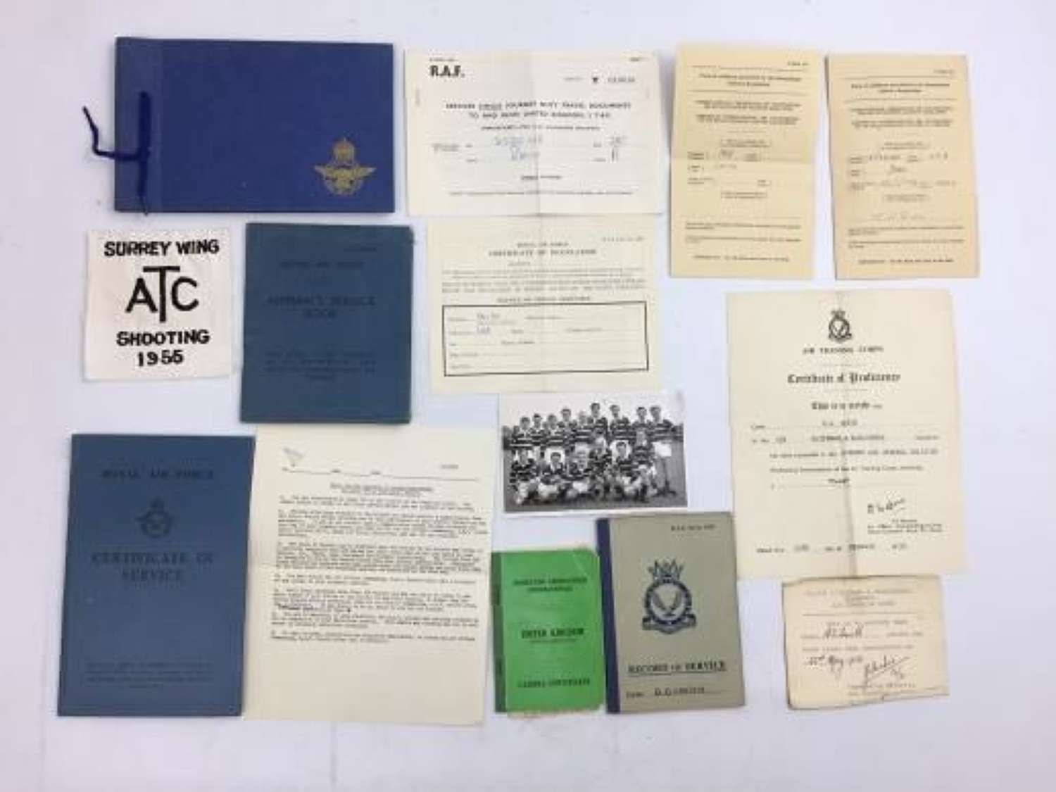 Post WW2 RAF Paperwork Grouping to SAC Smith