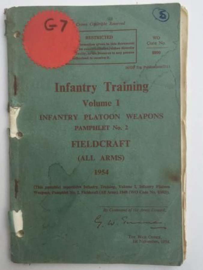 Infantry Training Manual 'Fieldcraft' Dated 1954
