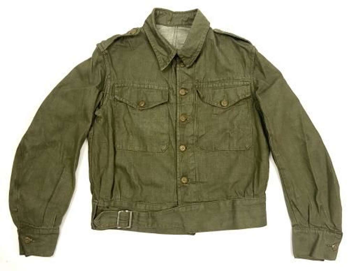 Original 1954 Dated British Army Denim Battledress Blouse - Size 5