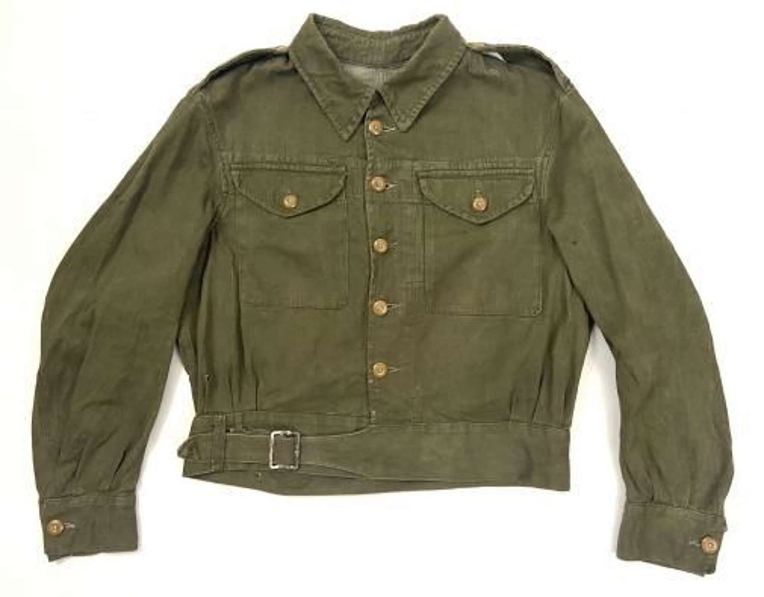 Original 1952 Dated British Army Denim Battledress Blouse - Size No.6