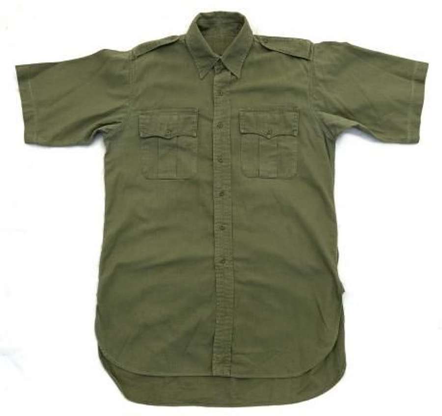 Original 1960s British Army Jungle Green Aertex Shirt