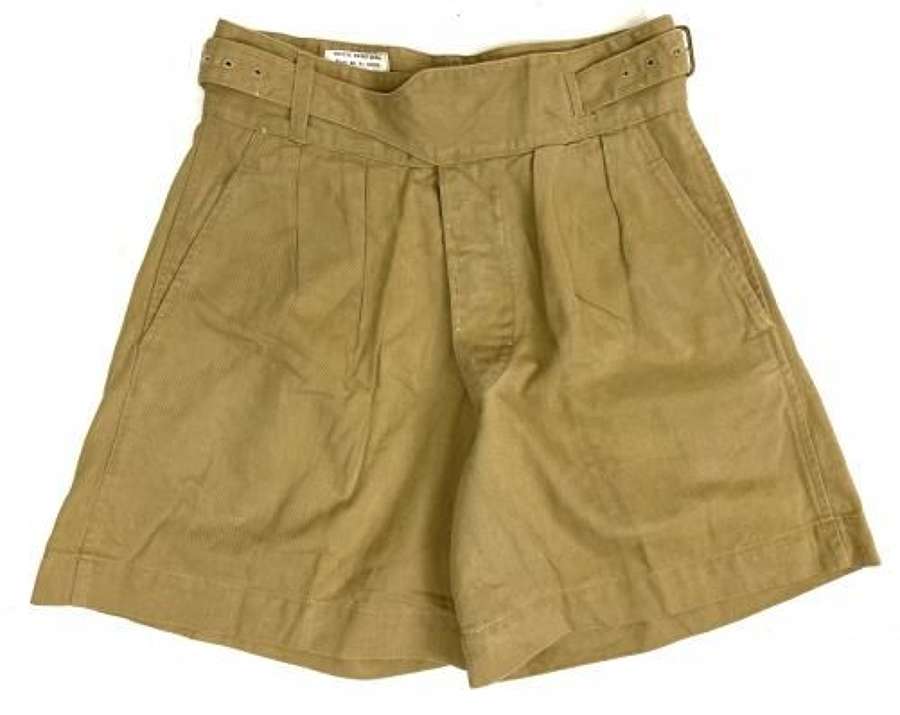 Original 1965 Dated Khaki Drill Shorts - Size 5