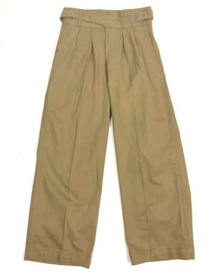 Original 1964 Dated British Army Khaki Drill Trousers