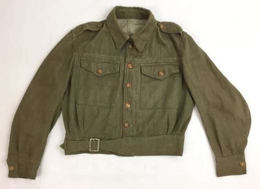 Original 1952 Dated British Army Denim Blouse - Size No.4