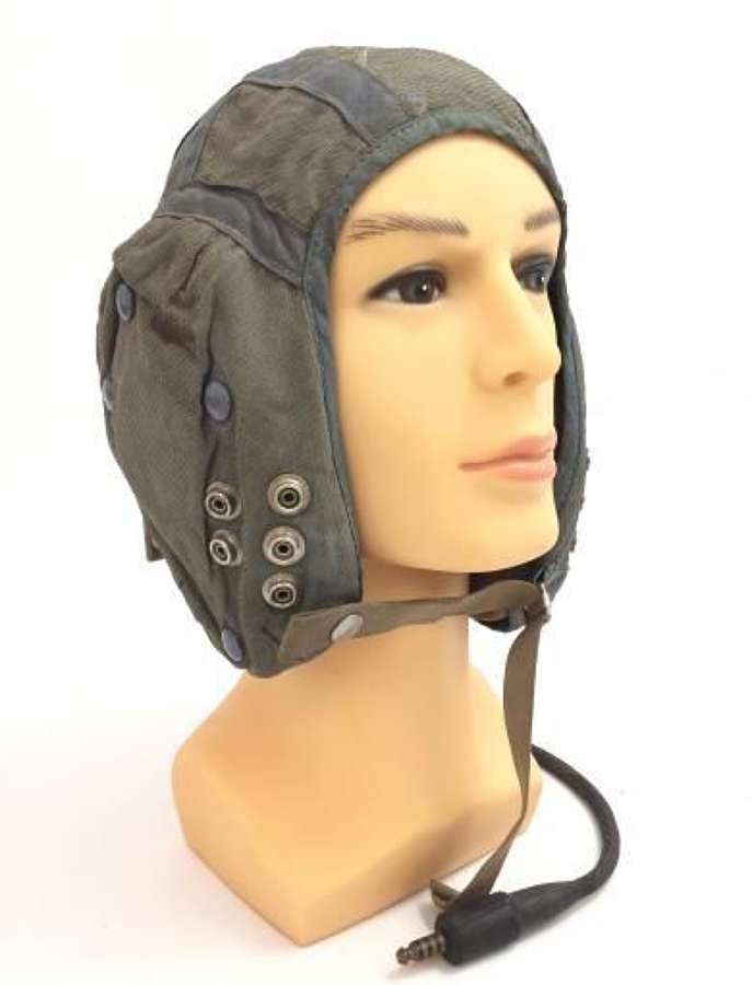 1957 Dated RAF G Type Cloth Flying Helmet - Fully Wired