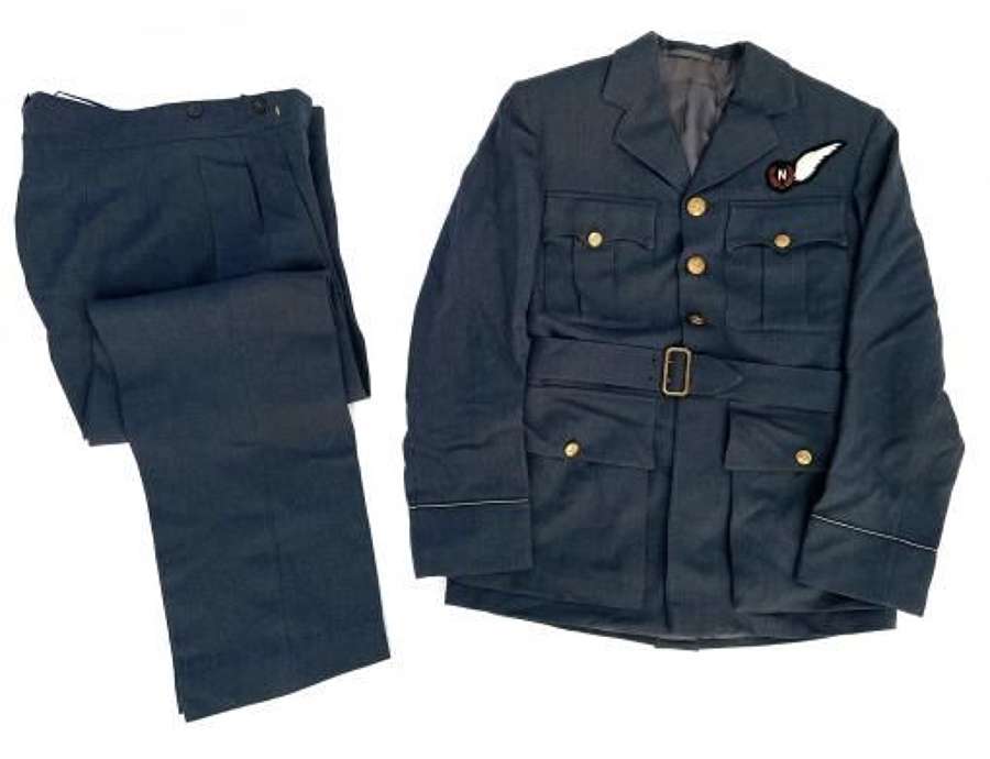 Original 1953 Dated RAF Pilot Officers Uniform with Navigator Brevet