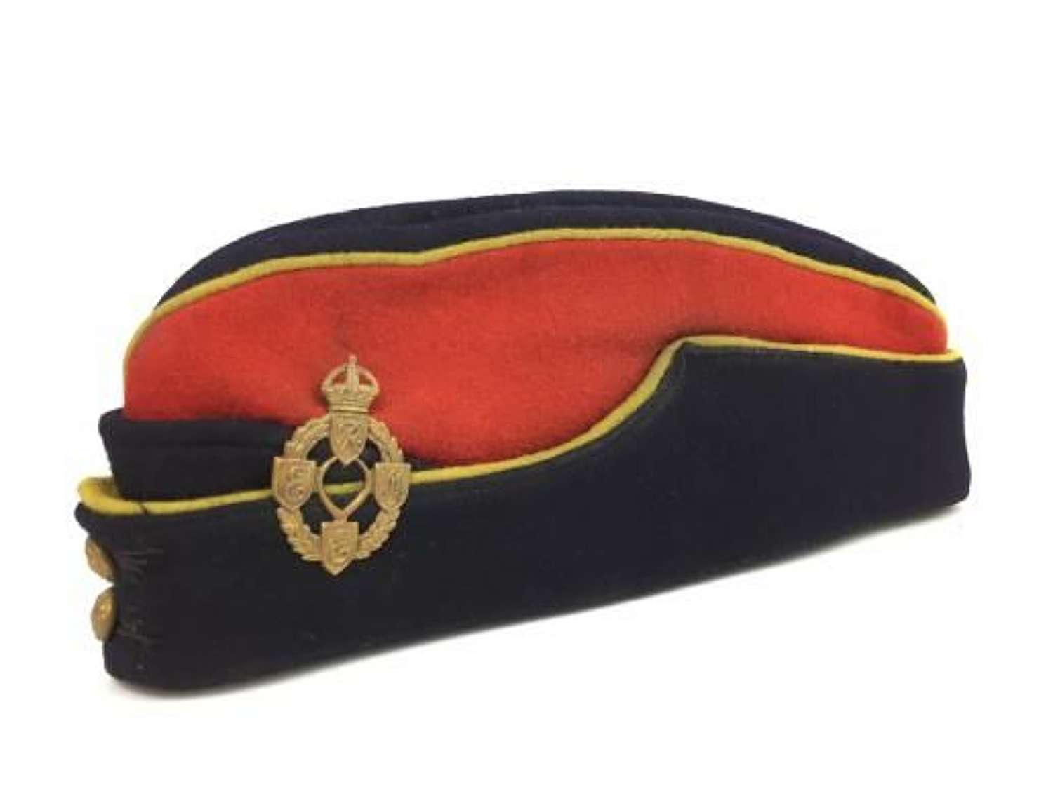 Original WW2 Royal Electrical and Mechanical Engineers Coloured Side Cap