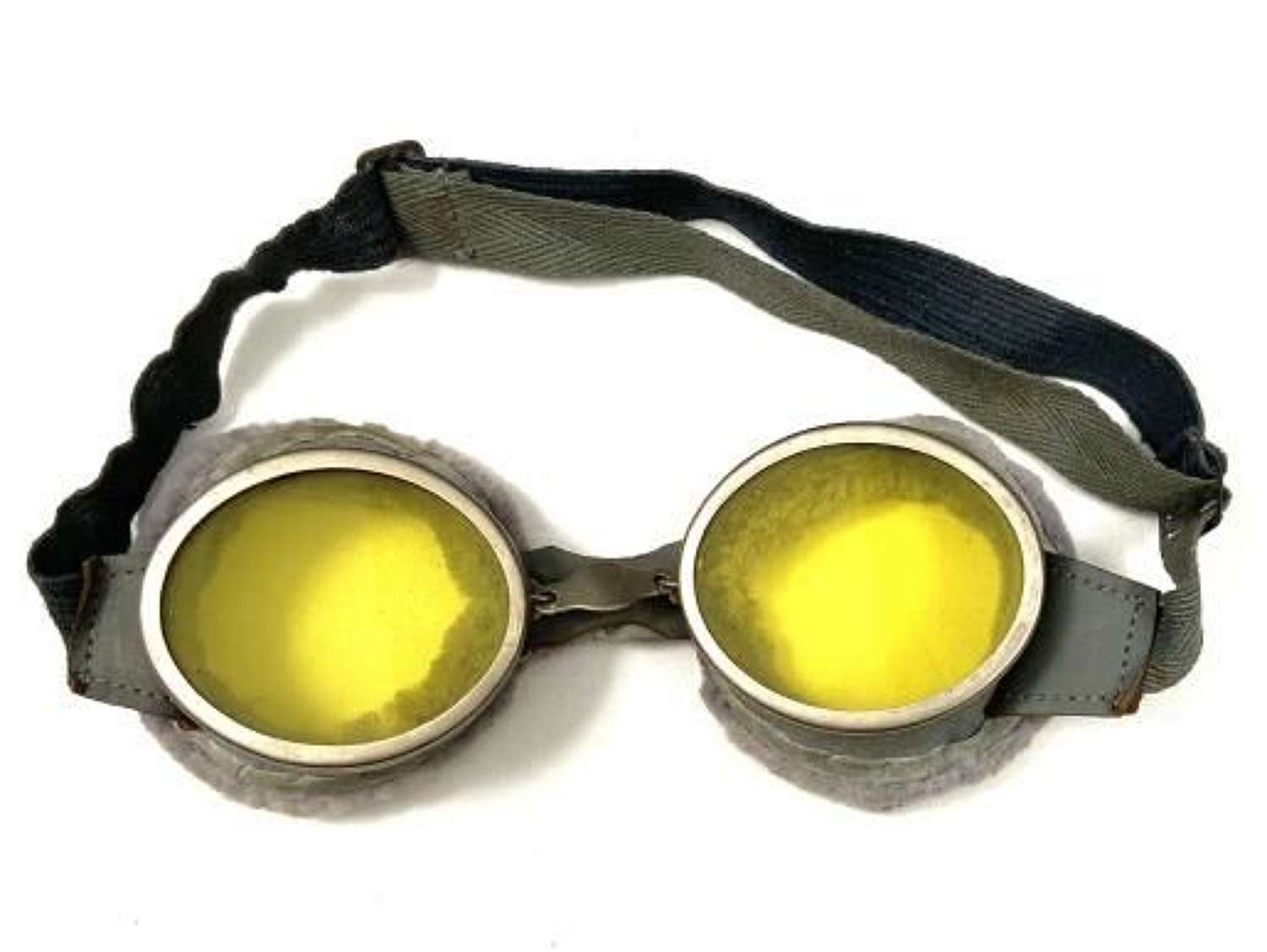 Original 1940 Dated British Army MT Goggles + Case