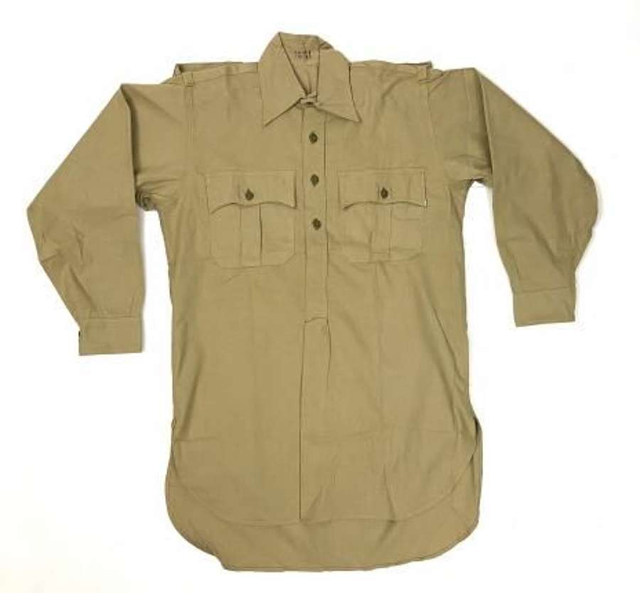 Rare original 1941 Dated British Army Khaki Drill Shirt (2)