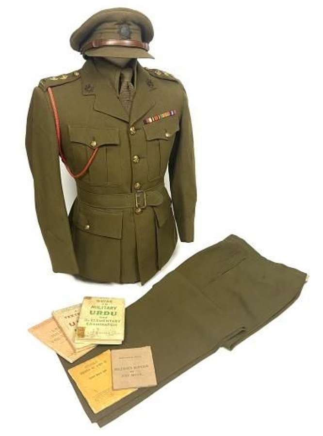 Original Royal Indian Army Service Corps Officers Service Dress Group