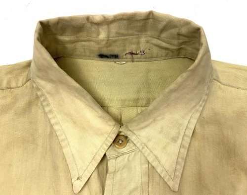 Original WW2 British Army Officers Private Purchase Khaki Drill Shirt