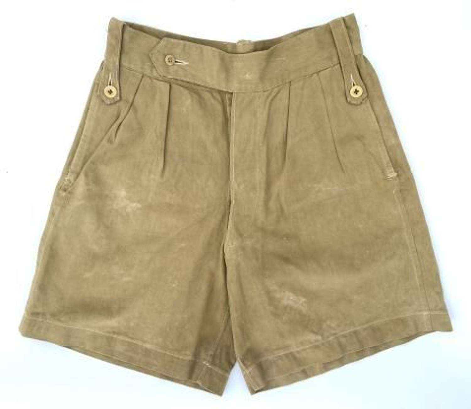 Original 1940s British Khaki Drill Shorts