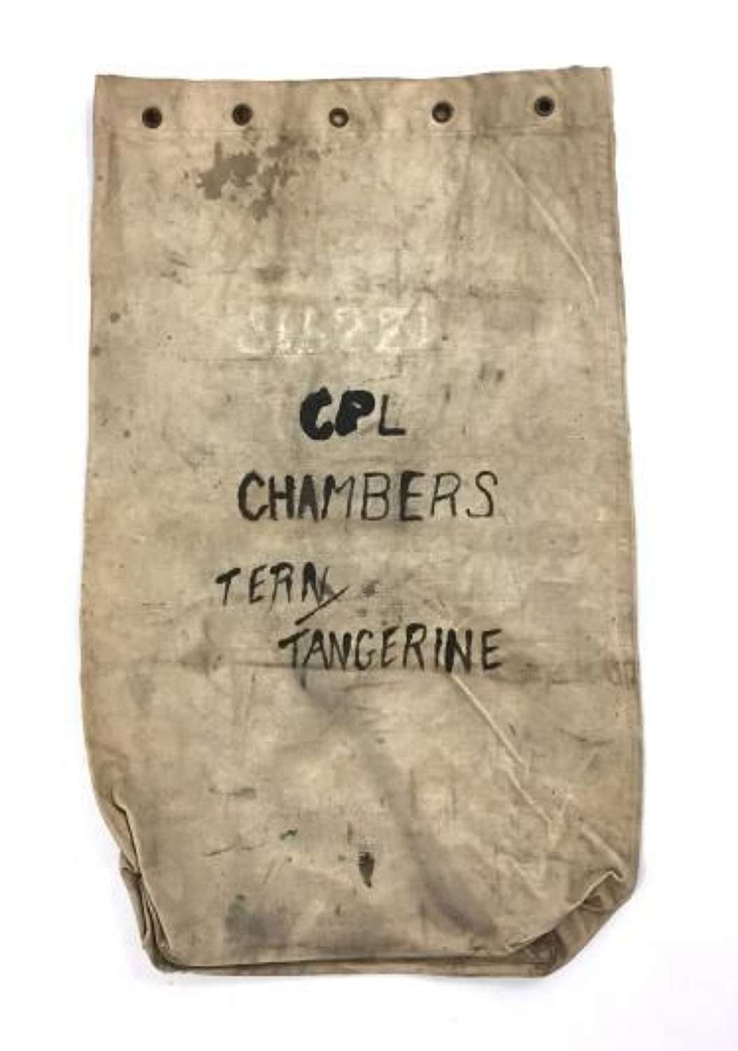 Original WW2 RAF Kit Bag - Cpl Chambers - Tern, Tangerine