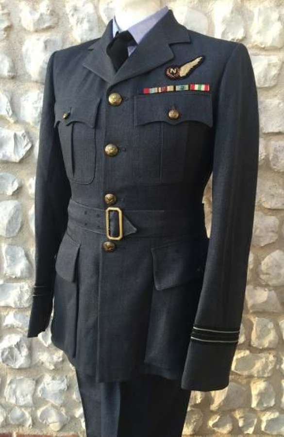 1944 Dated RAF Officers Service Dress Named To Navigator