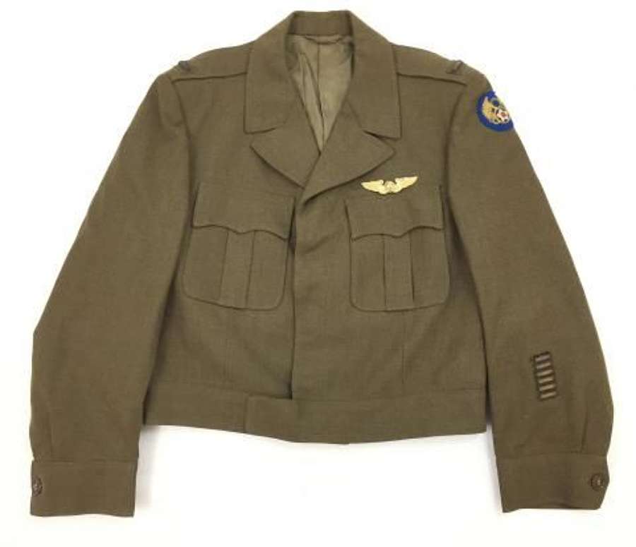 Original US 8th Army Air Force Officers Ike Jacket with Bullion Insignia