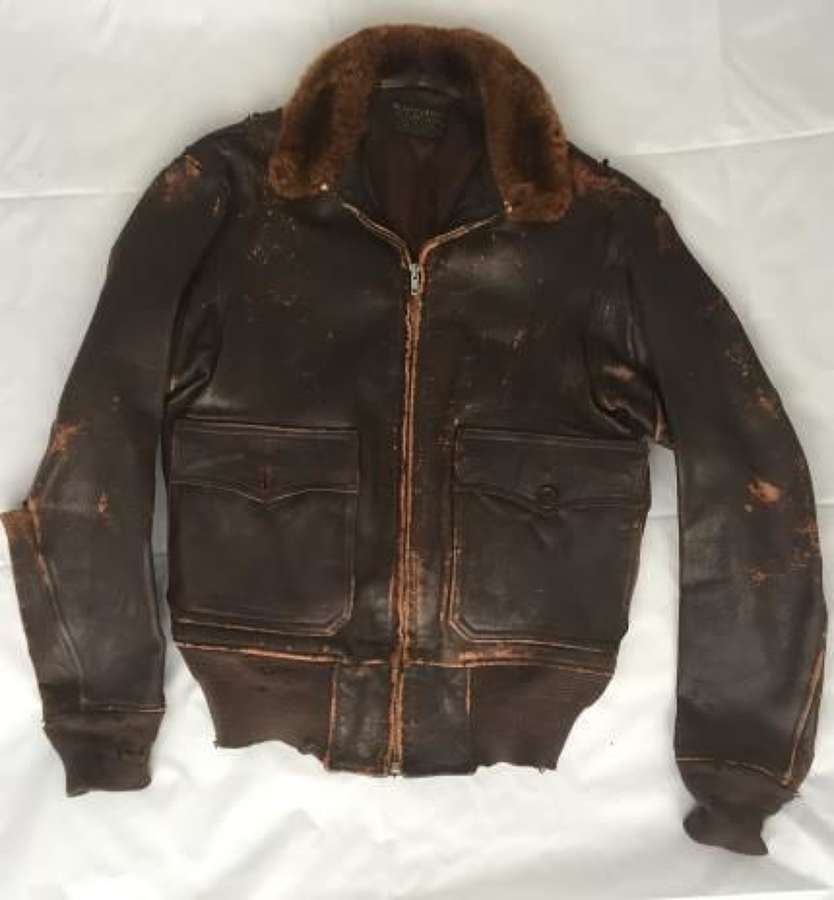 Original US Navy G-1 Flying Jacket - First Contract Made By L. W. Fost