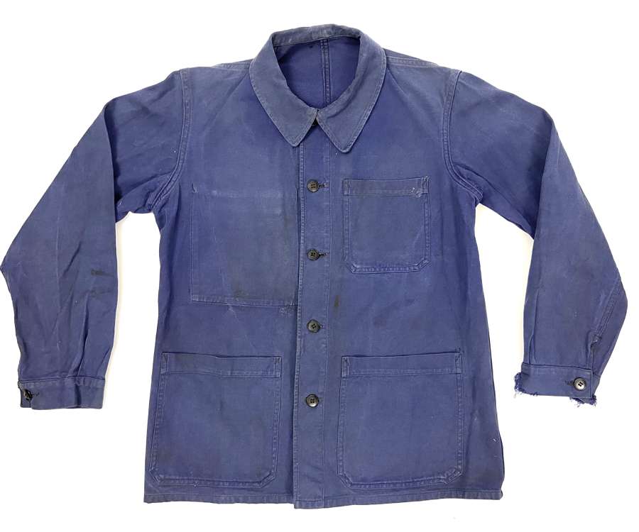 Original 1950s French Blue Chore Jacket