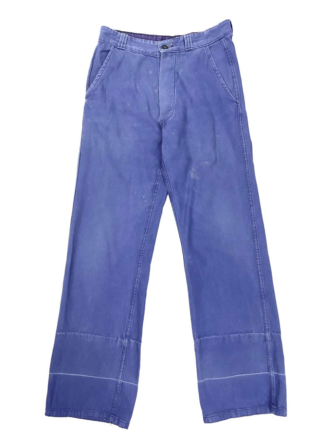 Original 1960s French Blue Workwear Trousers