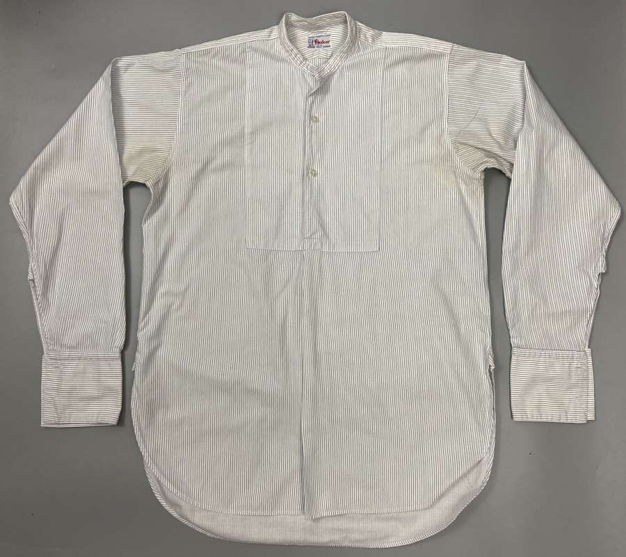 Original 1950s British Made Men’s Collarless Shirt by 'Storex’
