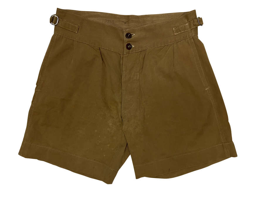 Original 1943 Dated RAAF Khaki Drill Shorts - Size 1 (2)