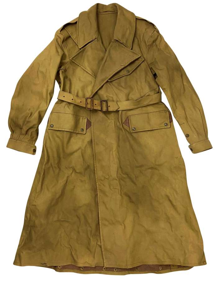 Original 1943 Dated British Army Dispatch Riders Coat - Size 12