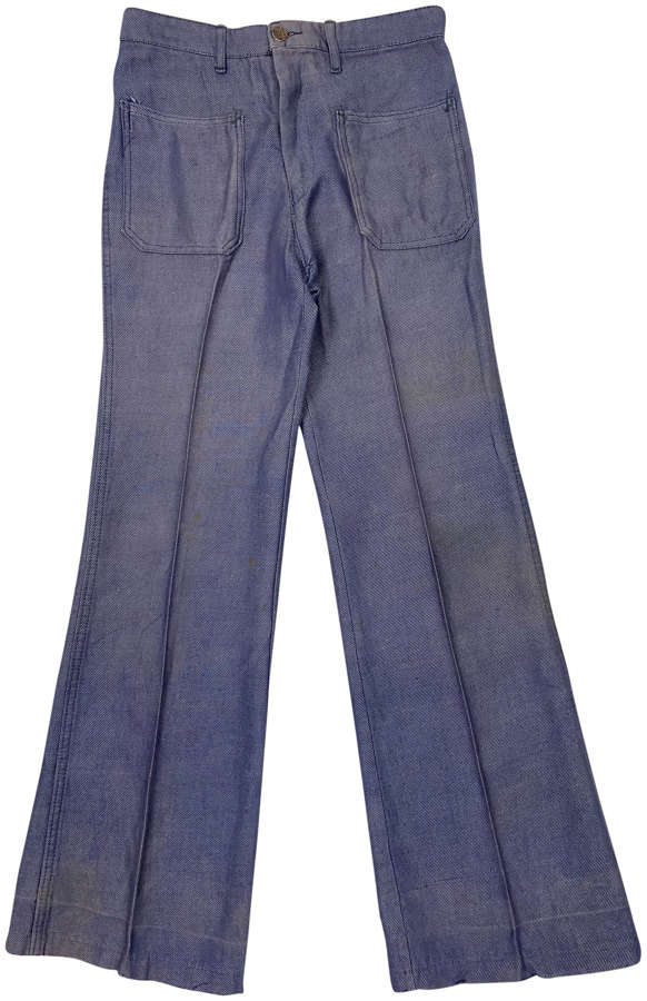 Original 1970s French Women's Flared Jeans