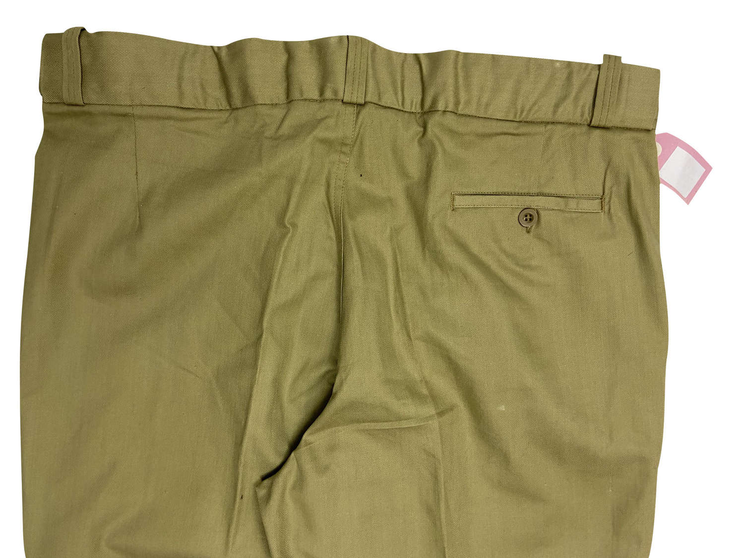 Original 1960s British Cotton Drill Trousers - Size 40
