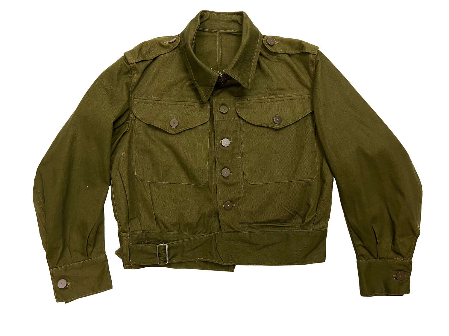 Original 1944 Dated British Army Denim Battledress Blouse - Size 2