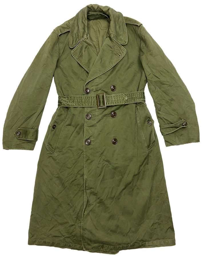 Original 1958 Dated US Army O.G 107 Raincoat - Size Small Regular