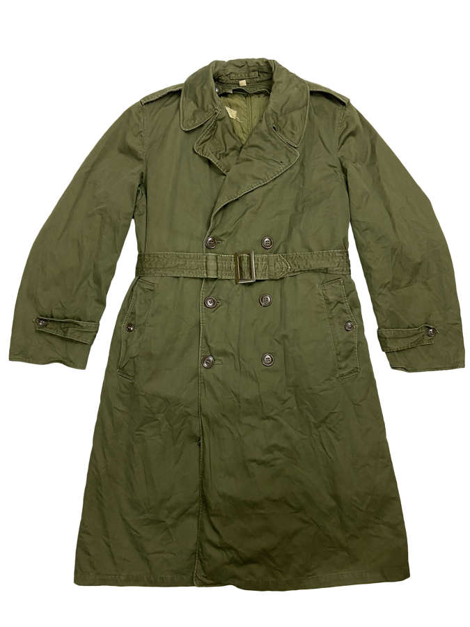 Original 1953 Dated US Army O.G. 107 Raincoat - Size Reg - Med