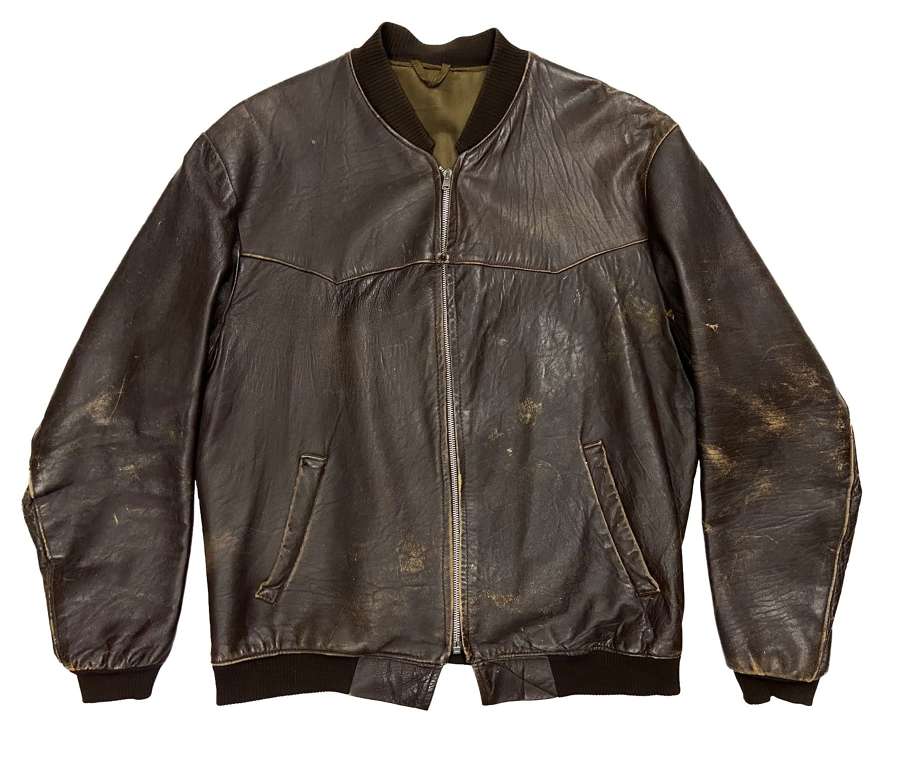 Original 1960s British Leather Bomber Jacket