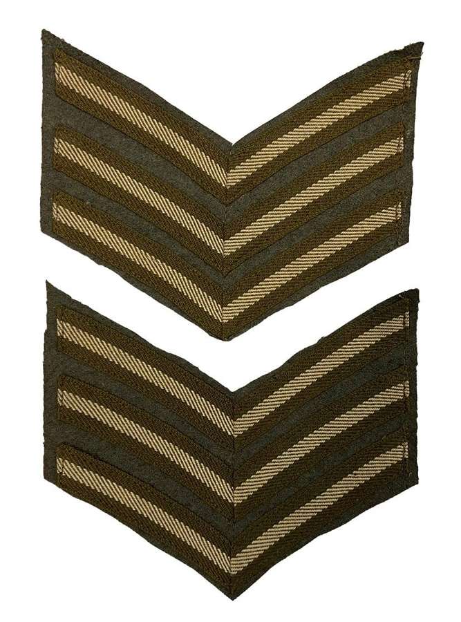 Original Great War Austerity Pattern Sergeants Stripes