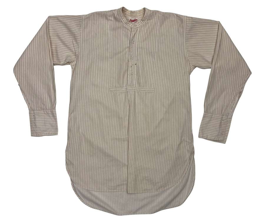 Original Early 1950s Men's Collarless Shirt by 'Simplex'