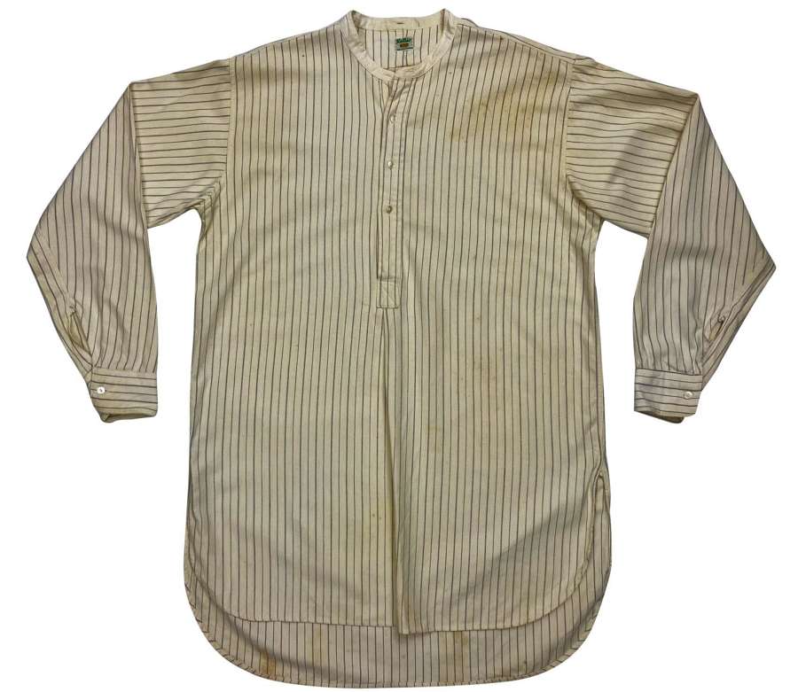 Original 1930s Men's Collarless Wool Shirt by 'Radiac'