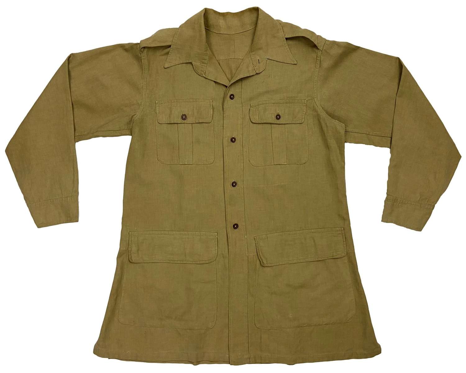 Original 1944 Dated Indian Made Aertex Bush Jacket
