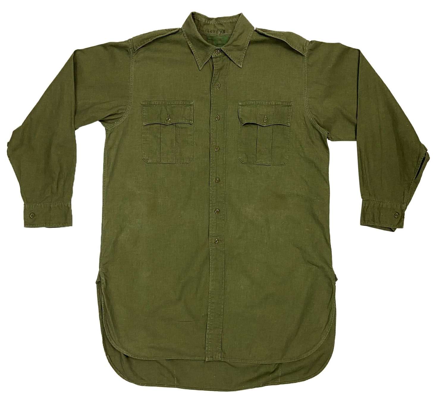 Original 1960s British Jungle Green Aertex Shirt