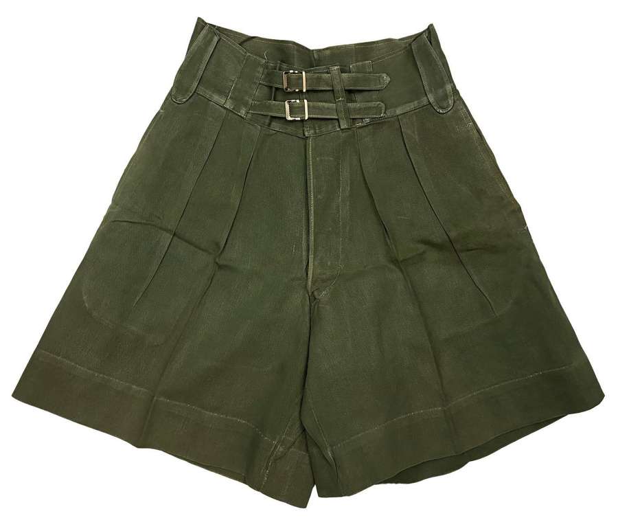 Original 1940s British Jungle Green Shorts