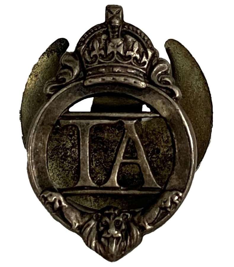 Original WW2 Territorial Army Lapel Badge - 83857