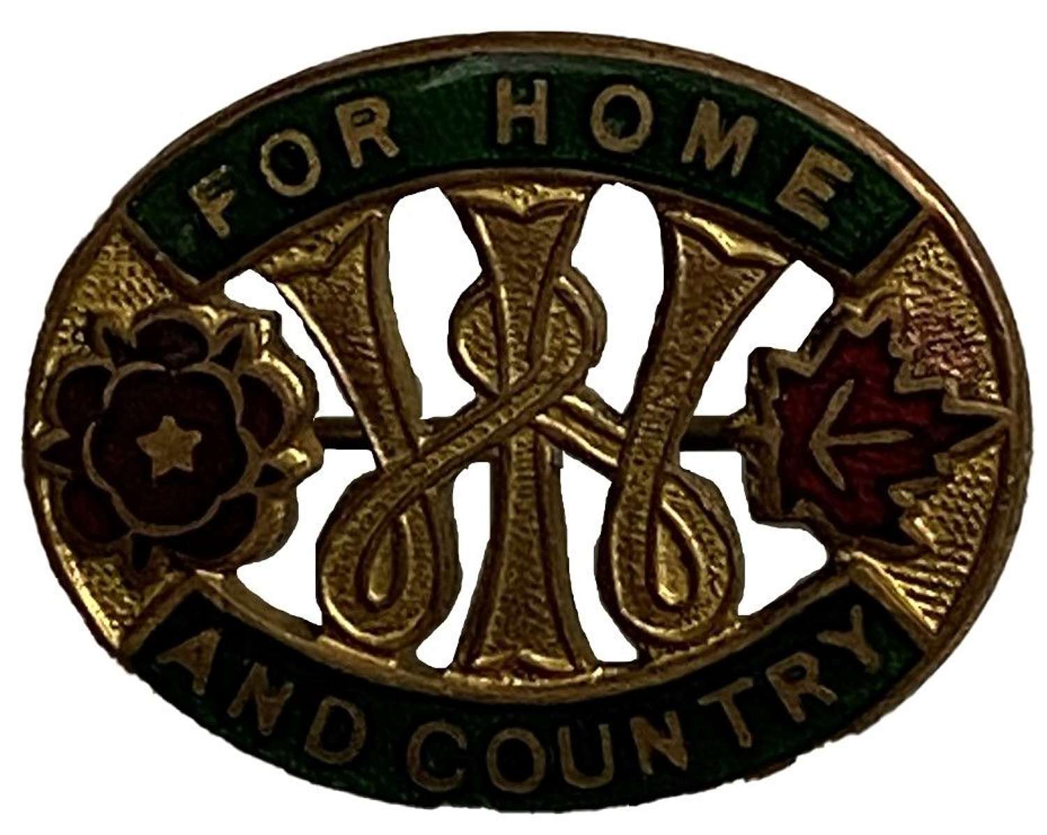 Original WW2 Women's Institute 'For Home and Country' Badge
