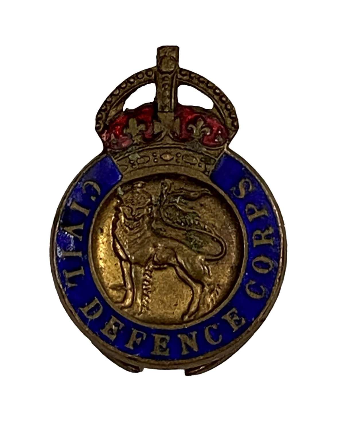 Original WW2 Civil Defence Corps Lapel Badge