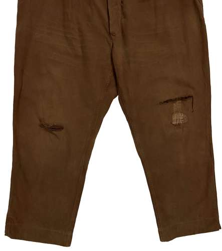 Original 1960s Brown French Workwear Trousers