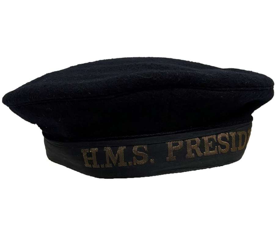 Scarce Original 1944 Dated W.R.N.S Ratings Cap - HMS President