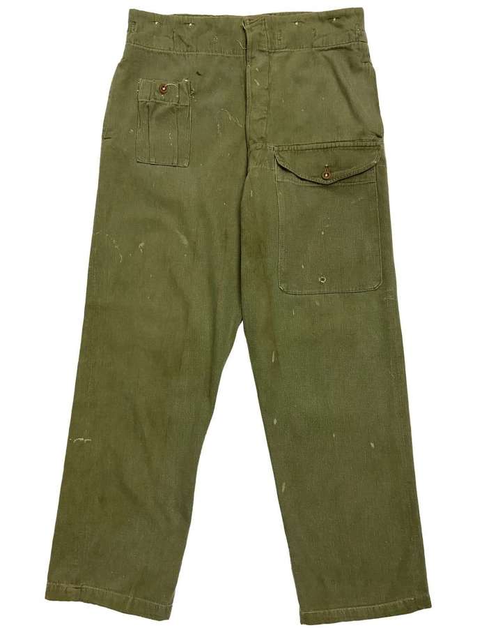 Original 1950s British Denim Battledress Trousers