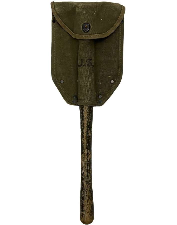 Original 1944 Dated US Army M1943 Shovel Cover and Spade