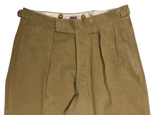 Original 1940s British Army Officers Khaki Drill Trousers by 'Alkit'