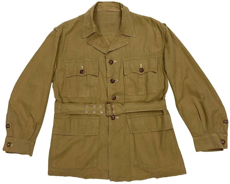 Original 1955 Dated 1950 Pattern Khaki Drill Bush Jacket