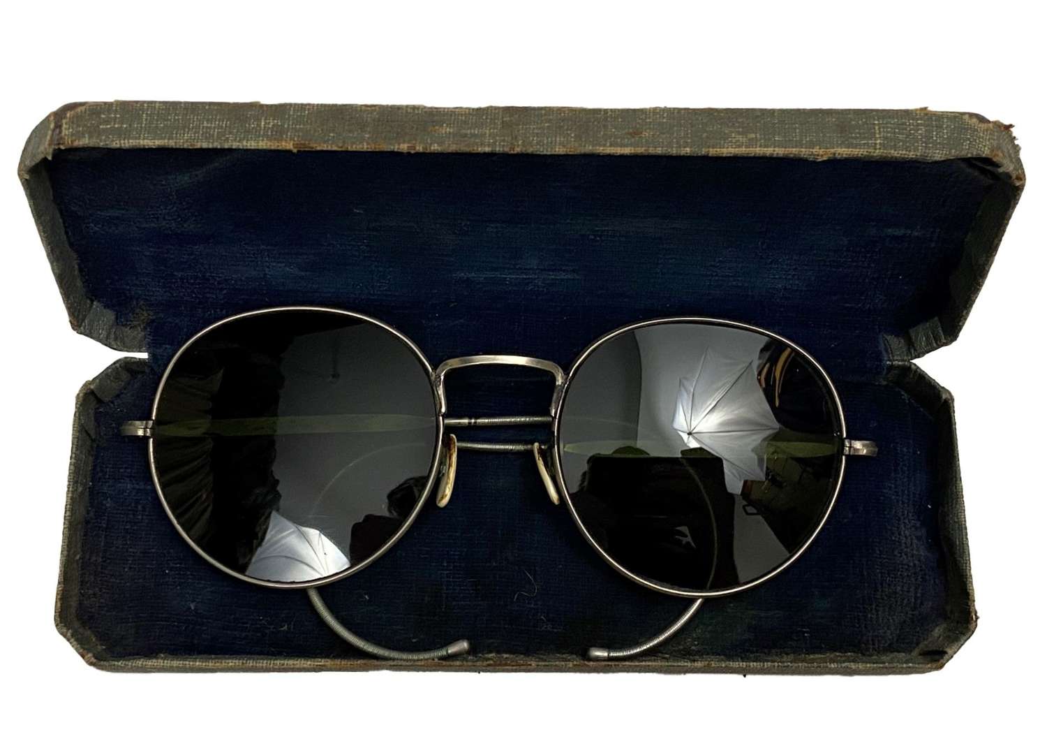 Original WW2 RAF MK VIII Anti Glare Spectacles + Case - Size Medium