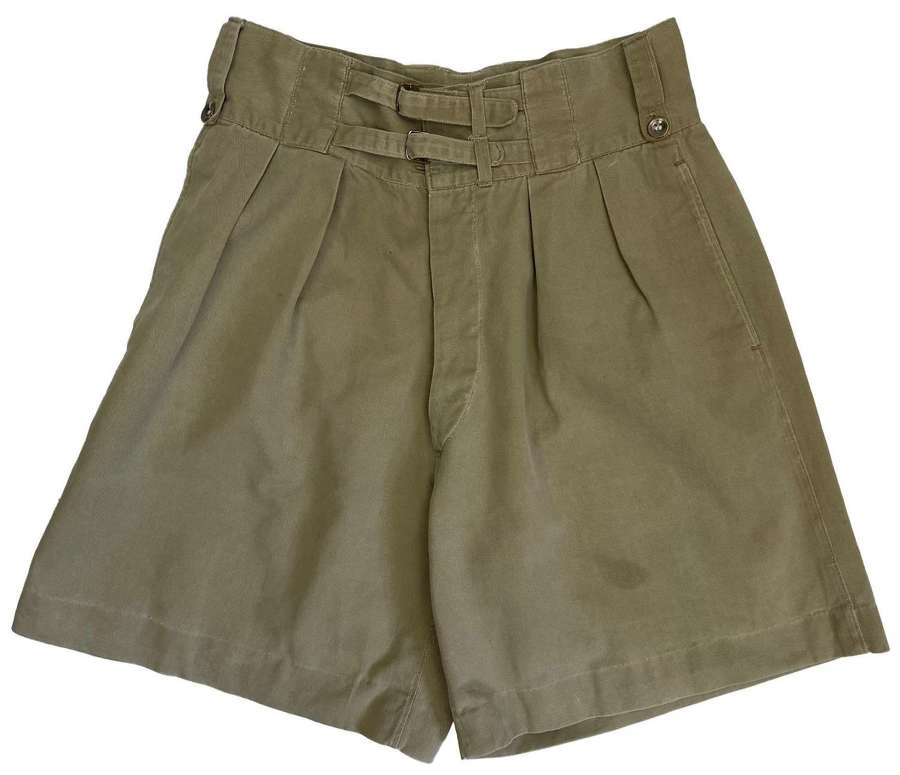 Original 1940s British Khaki Drill Shorts